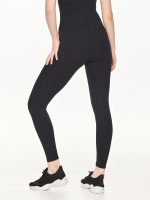 Close-up back view of the BEYOURA Estelle Bare Touch luxeFIT Leggings in black