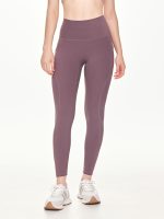 Close-up front view of the BEYOURA Estelle Cool Core luxeFIT Leggings in purple